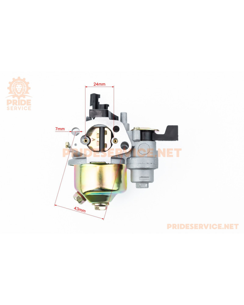 Карбюратор 168F/170F з краном і відстійником