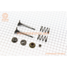 Клапани впускний, випускний к-кт 2шт 168F+пружина-2шт+компенсатор Клапаниа-2шт+тарілка Клапаниа-2шт