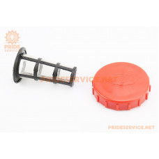 Кришка бака паливного+сито (під потайну горловину), пластик