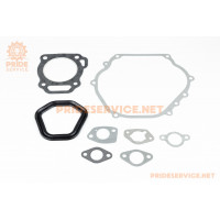 Прокладки двигуна 182F-82мм, к-кт 8 деталей, (пароніт, гума), для двигуна GX-340-11к.с.