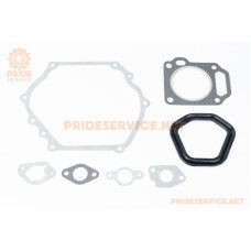 Прокладки двигуна 177F-77мм, к-кт 7 деталей, (пароніт, гума)