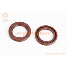 Сальник (35x50x8) к-кт 2шт, колінвала, 186F, коричневі