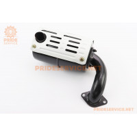 Глушник R195NM (з коліном 2отв.) тип 2