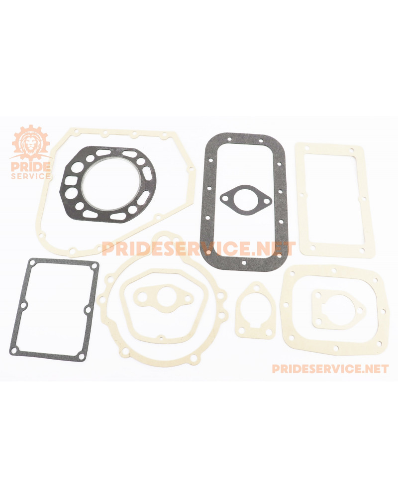 Прокладки двигуна R190N-90mm, к-кт 11 деталей, під кришку 9отв.