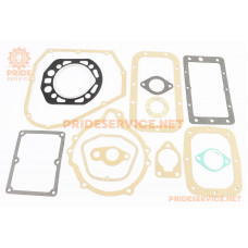 Прокладки двигуна R190N-90mm, к-кт 13 деталей, під кришку 8отв.