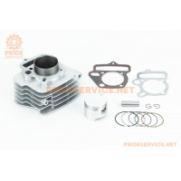 Циліндр к-кт (цпг) 125cc-52,4мм (палець 13мм, висота циліндра 78,5мм, висота поршня 44мм), з вухом