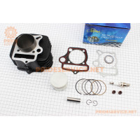 Циліндр к-кт (цпг) 125cc-54мм (палець 14мм, висота циліндра 78,3мм, висота поршня 39,3мм), (див. фото розмірів)