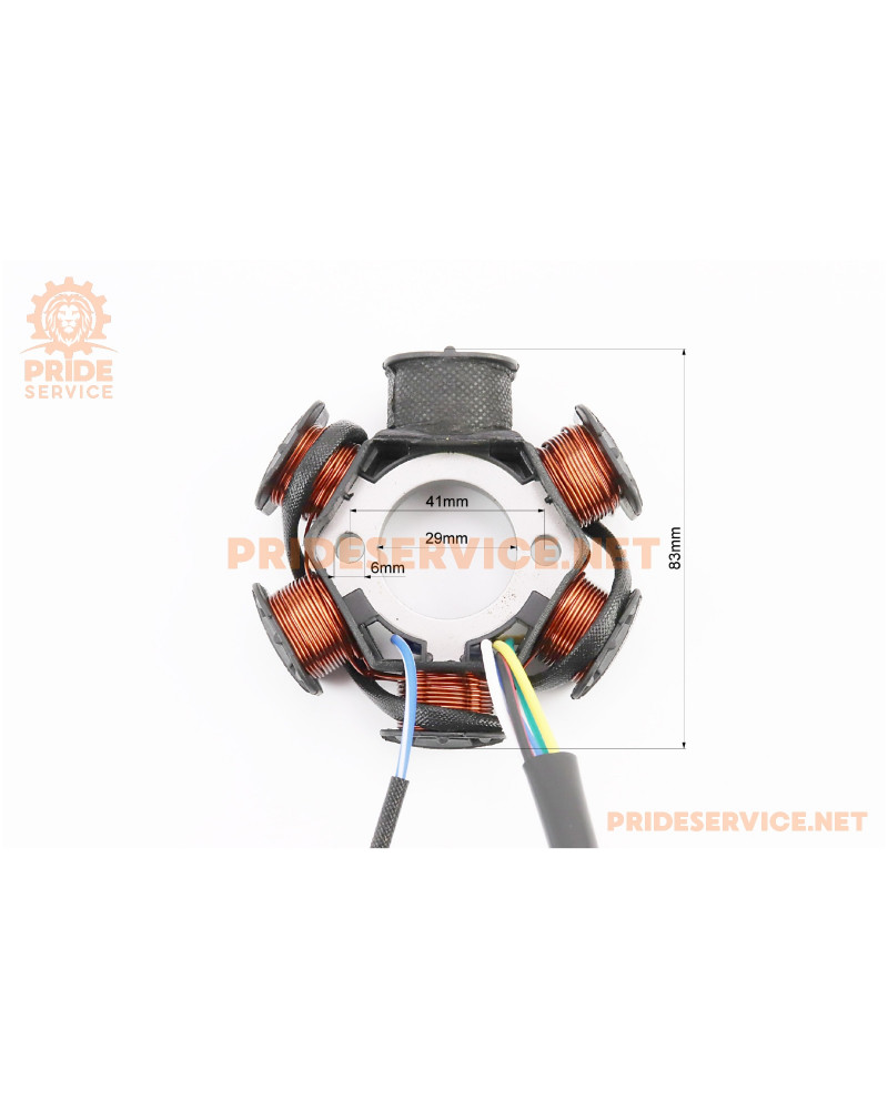 Статор магнето (генератора) (6 котушок "5 дротів")