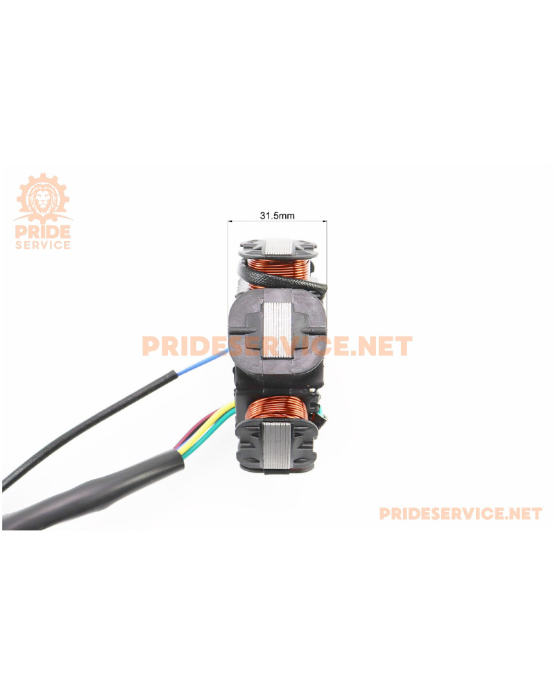 Статор магнето (генератора) (6 котушок "5 дротів")