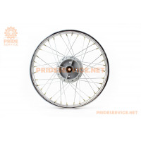 Диск задній спицьований (колесо) 1,4x17" DELTA, хром (вісь 12мм)