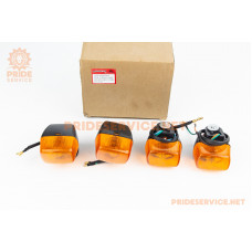 Поворотник лів., прав. (без "ніжки") к-кт 4шт, жовтий (два дроти)