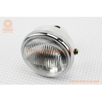 Фара передня "хром" ALPHA кругла D=150mm