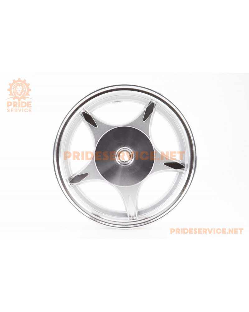 Диск задній литий MT2,50x10 Z19 для 4Т (бараб. гальм., d-110мм) "5 променів", сірий тип 1