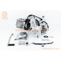 Двигун мопедний в зборі 110куб (ALPHA)-"механіка" (заливна горловина зверху)