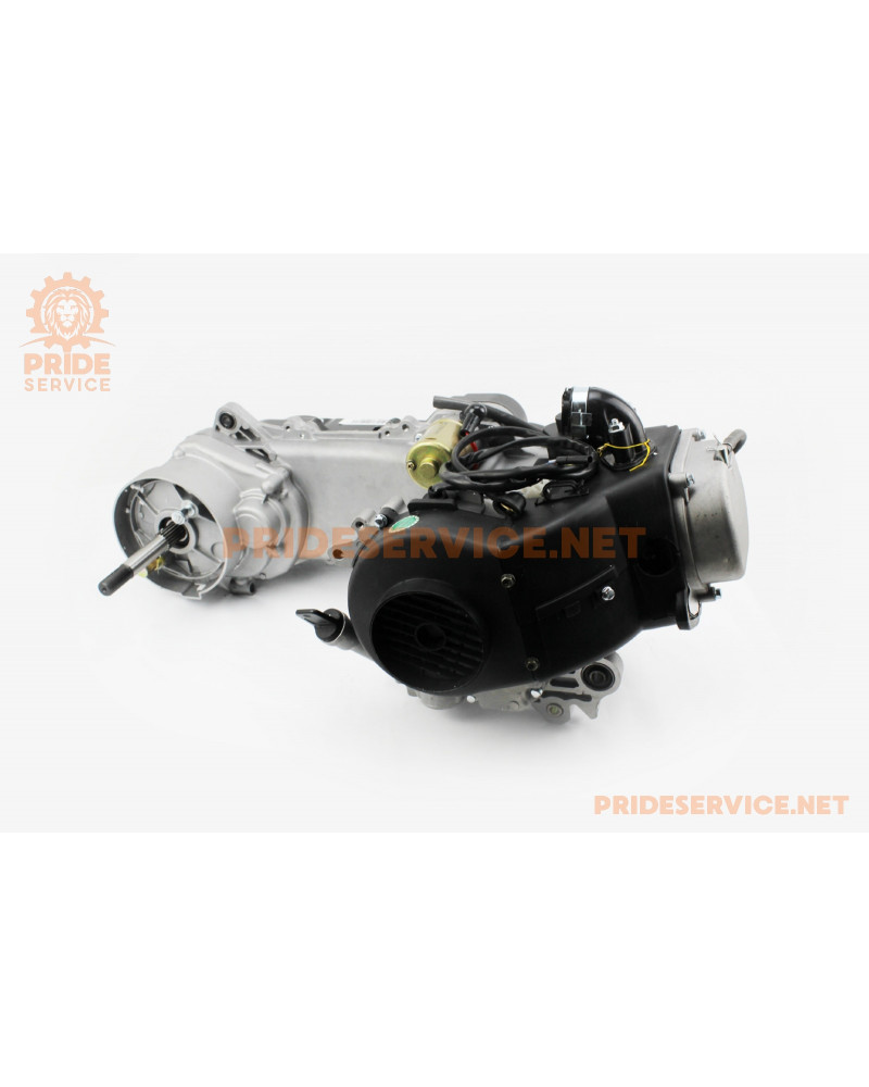 Двигун скутерний в зборі 4Т-80куб (довгий варіатор, довгий вал)