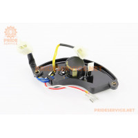 Реле напруги AVR трифазне 4-6кВт (корпус - сегмент, пластик, контакти - 2 "мама" + 2 "тато" + 4 "тато", 450V, 680µF) тип 1