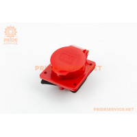 Розетка з кришкою трифазна 16A, 400V 4-6кВт