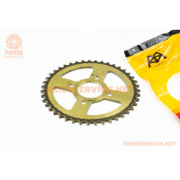 Зірка задня 520-43T-d-58; 4отв.*90мм "гартована", PULSAR P-180cc/Loncin- LX200GY-7A