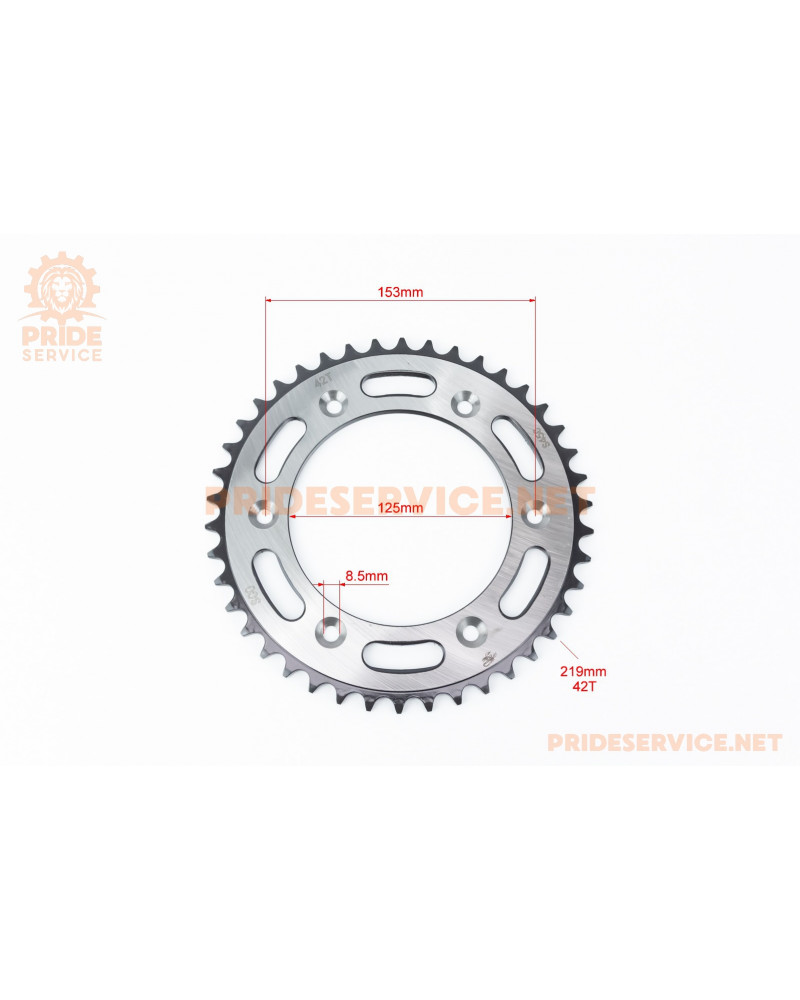 Зірка задня 520-42T-d-125; 6відп.*153мм Terra-X 250 (2015)
