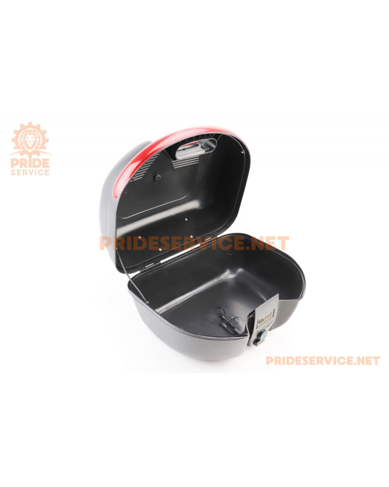 УЦІНКА Кофр середній (пластмасовий) 400x370x280мм, кріпл. швидкознімне, чорний матовий A-02 (битий, див. фото)