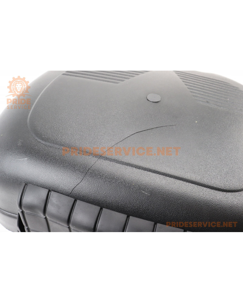 УЦІНКА Кофр середній (пластмасовий) 400x370x280мм, кріпл. швидкознімне, чорний матовий A-02 (битий, див. фото)