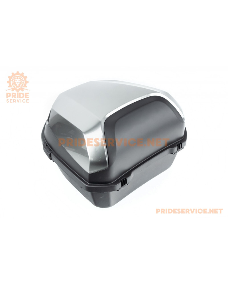 Кофр середній (пластмасовий) 390x390x290мм, сіро-чорний