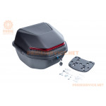 Кофр середній (пластмасовий) 390x400x280мм, чорний матовий 2N01