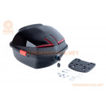 Кофр середній (пластмасовий) 400x400x300мм, чорний 2N02