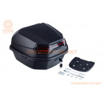 Кофр середній (пластмассовий) 390х390х290мм, чорно-матовий