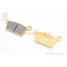 Колодки гальмові дискові (Loncin LX250GY-3), (KEVLAR FIBER), жовті SBP-F322