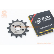 Зірка передня CG/CB-520H-13T (шліц 5мм) "гартована" Loncin LX250GY-3/Scrambler 250