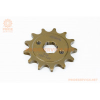 Зірка передня CG/CB-520H-13T (шліц 4мм) GOLD Loncin LX200GY-3