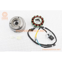 Loncin LX250GY-3 Магнето в зборі (з обгінною муфтою)