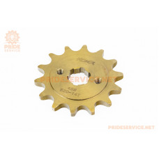 Зірка передня CG/CB-520H-14T (шліц 4мм) GOLD Loncin LX200GY-3