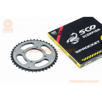 Зірка задня RS125-428-41T-d-64; 4отв.*80мм "гартована" Loncin- JL200-10/Yamaha YBR125