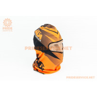 Підшоломник літній (балаклава) "KTM", чорний (з малюнком) (TT-086)