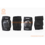 Наколінники+налокітники захисні (пластик) к-кт 4шт, чорні (S-183)