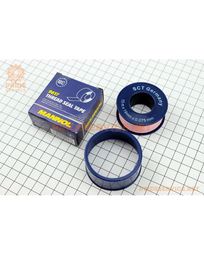 Стрічка різьбових з'єднань "THREAD SEAL TAPE", 19mm*0,75mm*15m