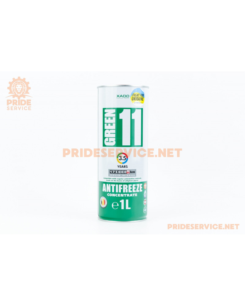 Рідина охолоджуюча концентрат -40°C "АНТИФРИЗ G11" зелений, 1L metal (XA50004)