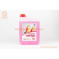 Рідина для склоомивача з сильним миючим ефектом "Червоний Пінгвін" (ЛІТО), каністра без лійки, 5L