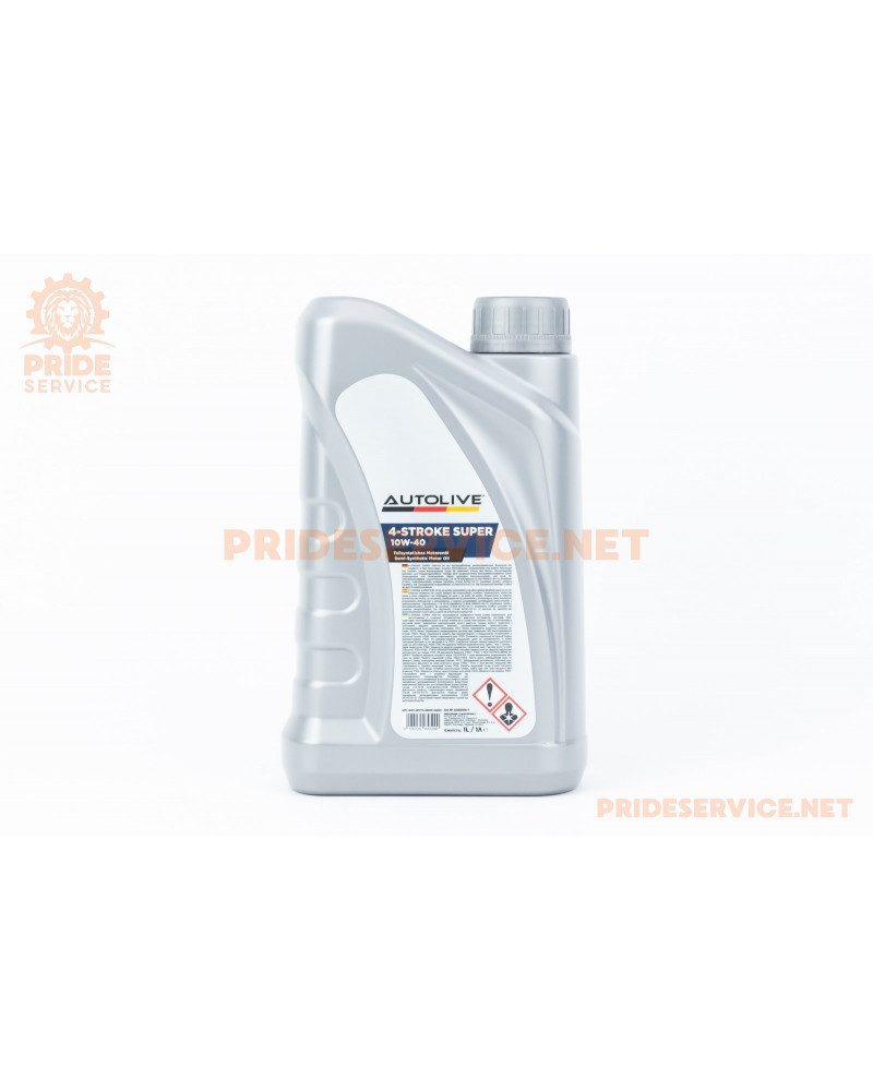 Олива 4T 10W-40 напівсинтетична для мототехніки "4 STROKE SUPER", 1L