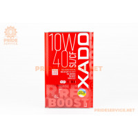 Олива 4T 10W-40 напівсинтетична універсальна "Atomic Oil 10W-40 SL/CF RED BOOST" 4L Metal ХА26244
