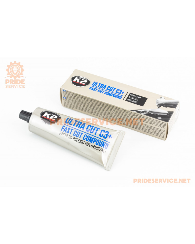Полірувальна паста для механічного полірування "K2 ULTRA CUT C3+", 100g