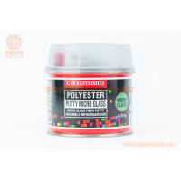Шпаклівка середньозерниста поліефірна з мікроскловолокном, зелена "PUTTY MICRO GLASS", 250g