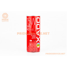 Олива 4T 10W-40-мінеральна універсальна "Atomic Oil 15W-40 SHPD MCF RED BOOST", 1L Metal XA26113