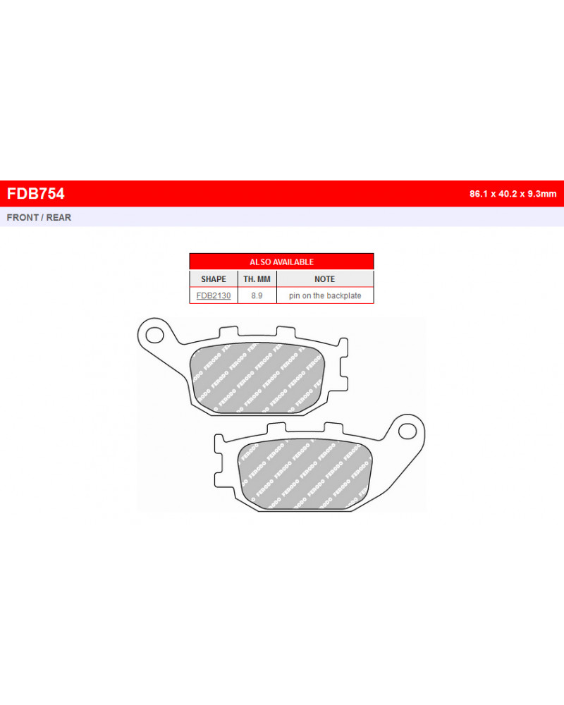 FE FDB754P = FDB754P-AXLE=R