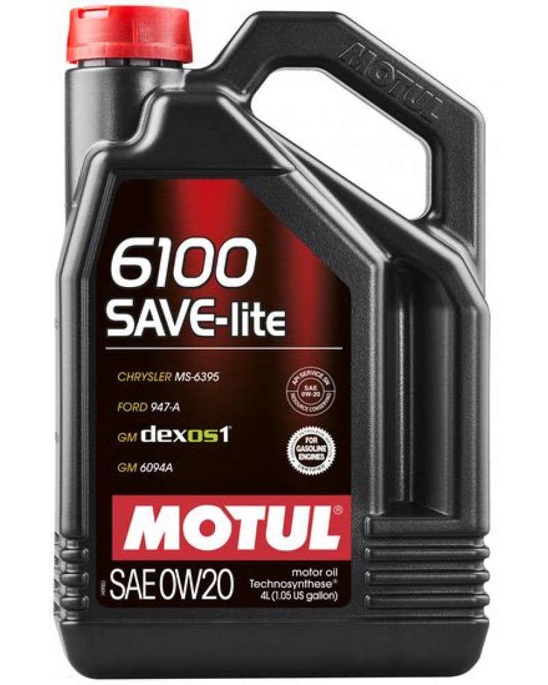 841250/6100 SAVE-LITE SAE 0W20 (4L)/108004