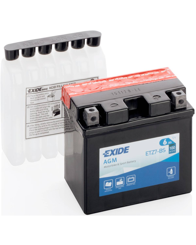 EXIDE ETZ7-BS = YTZ7-BS