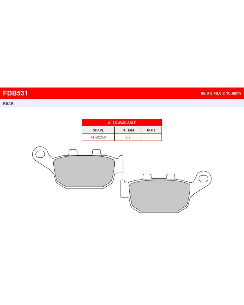 FE FDB531P = FDB531P-AXLE=R