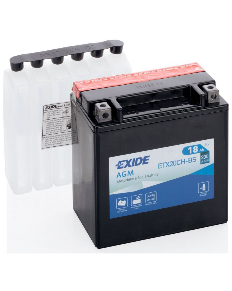 EXIDE ETX20CH-BS = YTX20CH-BS